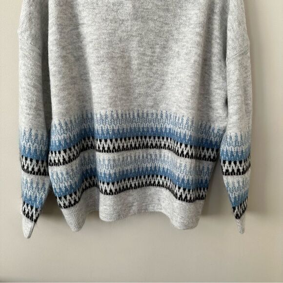 Northern Reflection-Fair Isle Cowl Neck Extra Soft Sweater - Picture 6 of 8